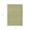 Homeroots 5' X 8' Wheat And Sage Striped Washable Indoor Outdoor Area Rug 615675 - alternate 9