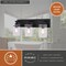 Vaxcel Northfield 3-Light Vanity Light, Matte Black, Clear Seeded Glass, 21-In. Wide W0569 - alternate 9