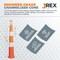 Jrex Safety 42 in Orange Channelizer Cone with (4) 6 in Engineer Grade Sheeting CHO42-JR-6-EG - alternate 5