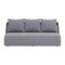 Homeroots 76" Gray Polypropylene Sofa 667664 - alternate 1