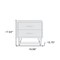 Homeroots 20" White Nightstand With Manufactured Wood Top 286439 - alternate 5