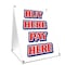 Signmission Buy Here Pay Here, 36 Inch x 24 Inch A-frame Yard Sign, Plastic Sign SBC-2436-Buy Here Pay Here - alternate 1