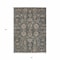 Homeroots 8' X 10' Gray Silver And Beige Oriental Washable Indoor Outdoor Area Rug 582077 - alternate 8