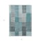 Homeroots 8' X 10' Teal Blue Aqua And Gray Striped Washable Indoor Outdoor Area Rug 581716 - alternate 9