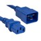 Sanoxy 3ft 14 AWG 15A 250V Power Cord IEC320 C20 to IEC320 C13, Blue SNX-CBL-LDR-PW136-2203 - alternate 2