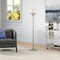 Homeroots 62" Nickel Novelty Floor Lamp With Clear Seeded Glass Globe Shade 523438 - alternate 8