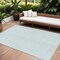 Homeroots 9' X 12' Sky Blue And Ivory Geometric Washable Indoor Outdoor Area Rug 602447 - alternate 1