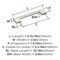 Amerock Versa 5-1/16 inch (128mm) Center-to-Center Polished Nickel Cabinet Pull, 10PK 10VMP36913PN - alternate 5