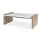 Homeroots 48" Natural and White Solid Wood And Genuine Marble Coffee Table 602938 - alternate 8