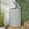 Happimess Chloe 15.56-Gallon All-Weather Wicker/Metal Corner Hideaway Outdoor Trash Can, Mint Blue/White HPM1200C - alternate 11