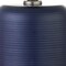 Homeroots 15" Blue and Silver Ceramic Cylinder Table Lamp With White Drum Shade 546126 - alternate 8