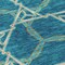 Homeroots 3' X 5' Teal Blue And Beige Geometric Washable Indoor Outdoor Area Rug 613524 - alternate 9