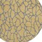 Homeroots 8' Gold And Gray Round Geometric Washable Indoor Outdoor Area Rug 599192 - alternate 8