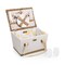 Picnic Time Family Of Brands Lemongrove Picnic Basket for 2 - Bees & Lemons, White with Lemon Pattern 104-30-283-000-0 - alternate 1