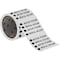 Brady MEDICAL VACUUM Pipe Marker, Roll of 60 Each, Fits Pipes 0.75in Dia. or Smaller, 60PK 98838 - alternate 1