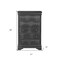 Homeroots 31" Metallic Grey Solid Wood Five Drawer Chest 478644 - alternate 4