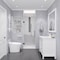 Anzzi Fellow Series 30'' by 72'' Frameless Hinged Shower Door in Gunmetal W/Clear Glass SD-AZ09-02GB - alternate 8