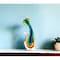Homeroots 12" Clear Yellow Green Black Murano Glass Cat Figurine Tabletop Sculpture 376110 - alternate 6