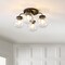 Jonathan Y Piper 18" 4-Light Farmhouse Rustic Iron/Glass LED Semi Flush Mount, Oil Rubbed Bronze/Clear JYL7569A - alternate 10