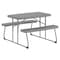 Flash Furniture Paige Easy-Fold Gray Folding Plastic Kids Outdoor Picnic Table and Benches, Seating for 4 Kids RB-EBB-2432FD2-GY-GG - alternate 10