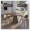 Leisuremod Modern Wooden Dining Chair, Walnut Color Frame in Cream, Clivo Collection CDWN-18CR - alternate 10