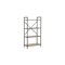Homeroots 49" Gray Brown Metal Four Tier Etagere Bookcase 486318 - alternate 6