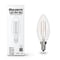 Bulbrite 40w Equivalent Dimmable B11 Vintage Edison Clear LED Light Bulb Candelabra (E12) Base, 4000K, 8PK 861629 - alternate 14