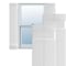 Ekena Millwork True Fit PVC Two Board Joined Board-n-Batten Shutters, Unfinished, 10 3/4W x 42H, PR TFP101BBF11X042UN - alternate 1