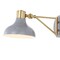 Jonathan Y Lynn 15 in. Swing Arm 1-Light Modern Midcentury Iron USB Charging Port LED Sconce, Grey/Brass Gold JYL1300C - alternate 13