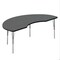 Correll Kidney HPL Activity Table, 72 in W, 36 in L, 19 in to 29 in H, Particleboard, Montana Granite A3672-KID-55-14-09 - alternate 1