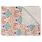 Homeroots 50" X 70" Beige And Pink Ikat Cotton Quilted Kantha Throw Blanket with Embroidery 544548 - alternate 1