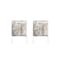Homeroots Set Of Two 17" X 17"  Ombre Grey Faux Fur Dining Chair Cushion Pads 476610 - alternate 1