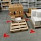Brady ToughStripe Max Floor Marking Corner L-Shape 2 in W x 5 in H Red, 20PK 177101 - alternate 2