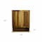 Homeroots 24in Brown Solid Wood Wall Mounted Accent Cabinet 383580 - alternate 5