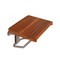 Homeroots 14" X 24" Brown Teak Rectangular Shower Bench 549335 - alternate 1