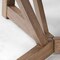 Homeroots 60" Brown Rounded Solid Wood Pedestal Base Dining Table 380461 - alternate 7
