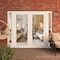Vdomdoors Front Exterior Prehung Metal-Plastic Double Doors Clear Glass / MANUX 8666 White Silk / Office Comm MANUX8666DEXD-WS-W14+72+14xH80-RH-I - alternate 4