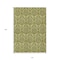 Homeroots 10' X 14' Green Damask Washable Non Skid Indoor Outdoor Area Rug 563888 - alternate 9