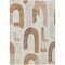 Homeroots 8' X 10' Ivory Khaki And Beige Geometric Washable Indoor Outdoor Area Rug 618103 - alternate 8
