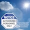 Signmission Notice Authorized Personnel Only, 6 Inch X 6 Inch, Plastic Sign OC-P-6-190 - alternate 7