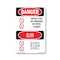 Signmission OSHA Danger Sign, Diesel Fuel No Smoking Bilingual, 5in X 3.5in Decal, OS-DS-D-35-VC-1124 OS-DS-D-35-VC-1124 - alternate 1