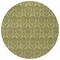 Homeroots 8' Round Green Round Damask Washable Non Skid Indoor Outdoor Area Rug 563885 - alternate 9
