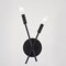 Vaxcel Warwick 2 Light Matte Black Contemporary Candelabra Wall Sconce W0493 - alternate 8