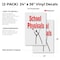Signmission School Physicals, Vinyl Decals Only 24 Inch x 36 Inch, Vinyl Decal, 2PK DSB-2436-2PACK-School Physicals - alternate 2