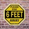 Signmission Please Stay 6 Feet Away, 6 inch X 6 inch, Plastic Sign, 2PK OC-P-2PACK-6-198 - alternate 7