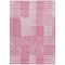 Homeroots 3' X 5' Pink And Blush Striped Washable Indoor Outdoor Area Rug 581659 - alternate 9