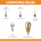 Vaxcel Ravenna 4 Light Matte Black Bathroom Vanity Fixture Metal Cage Shade, LED Compatible W0446 - alternate 10