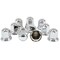 Mytee Products Chrome Metal Push-On Lug Nut Cover with Flange, 33mm, 2in H, Set of 60 Pcs, 6PK LNC-CHROME-51x33x6 - alternate 9