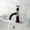 Kingston Brass One-Handle 1-Hole Bathroom Faucet with Deck Plate and Push Pop-Up Drain KSD2826CG - alternate 4