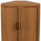 Homeroots 31in Walnut Wood Corner Accent Cabinet 693405 - alternate 5
